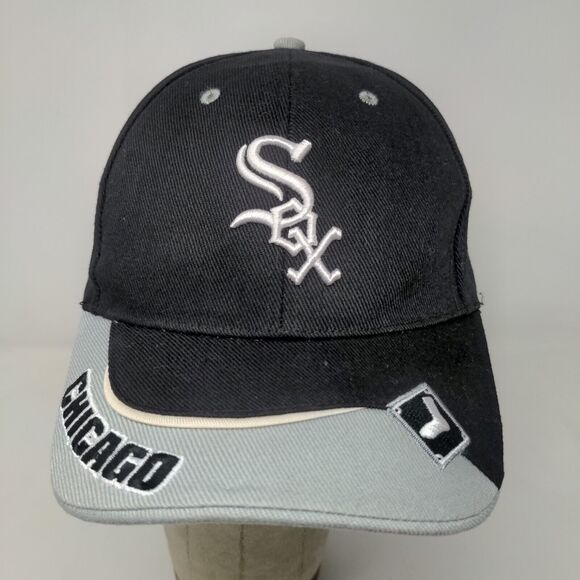 '47 Brand Chicago White Sox Men's Strapback Hat Black Size OS Embroidered Logo - Picture 3 of 13